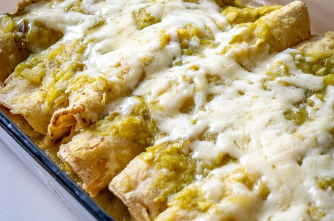Hatch enchiladas after baking for 10 minutes
